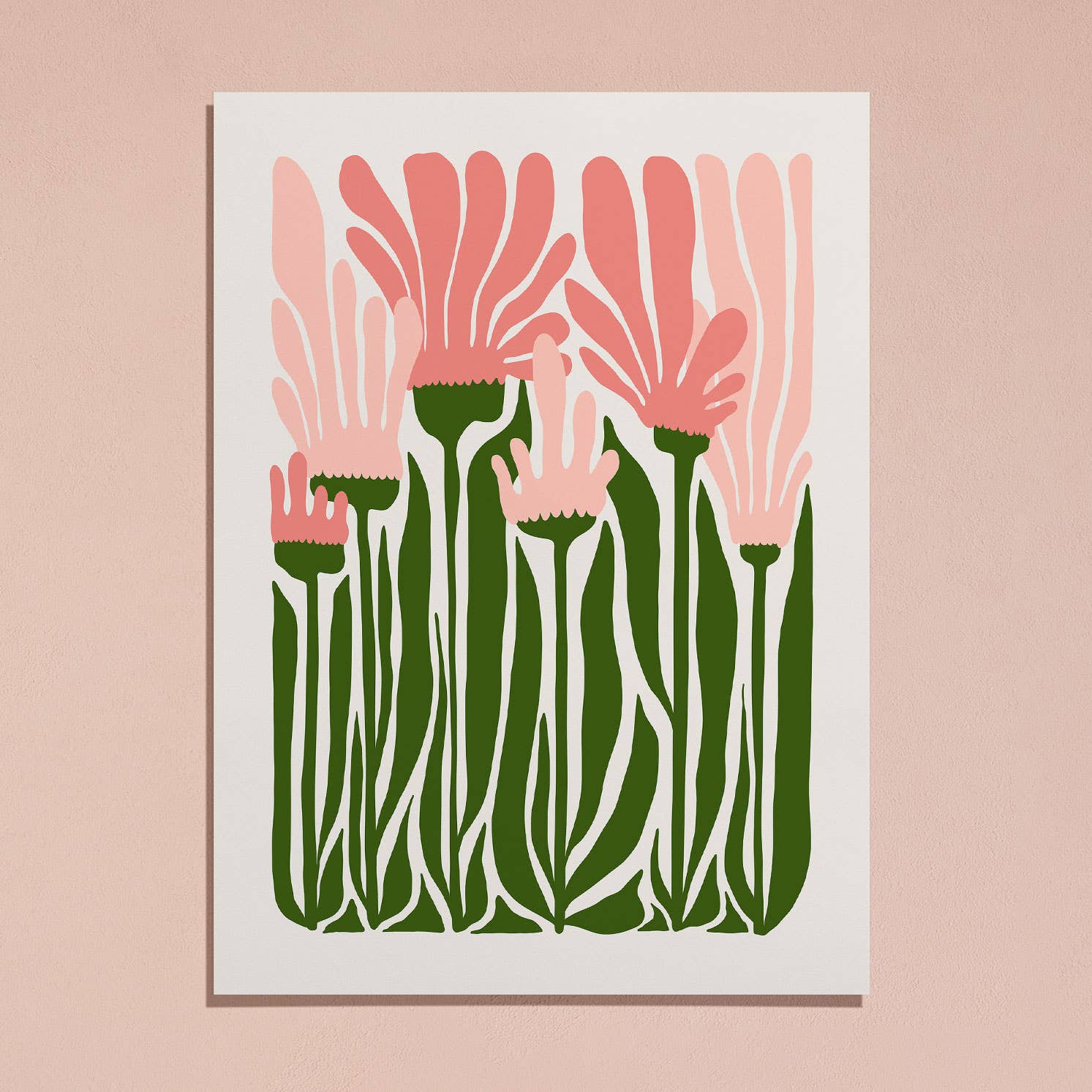 Sugar & Canvas – wholesale Art print – Flower Market Colorful Abstract Botanical Flowers Art FM1001