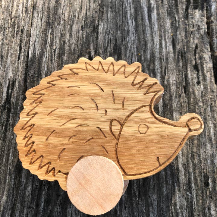 Wooden Rolling Hedgehog Toy for wholesale by Timber and Ore Goods
