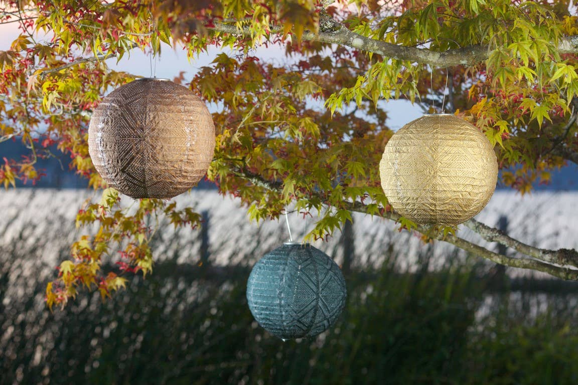 Allsop Home & Garden - Wholesale Outdoor/Lawn Light - Stella Market 12" Globe Solar Lantern - Bronze10