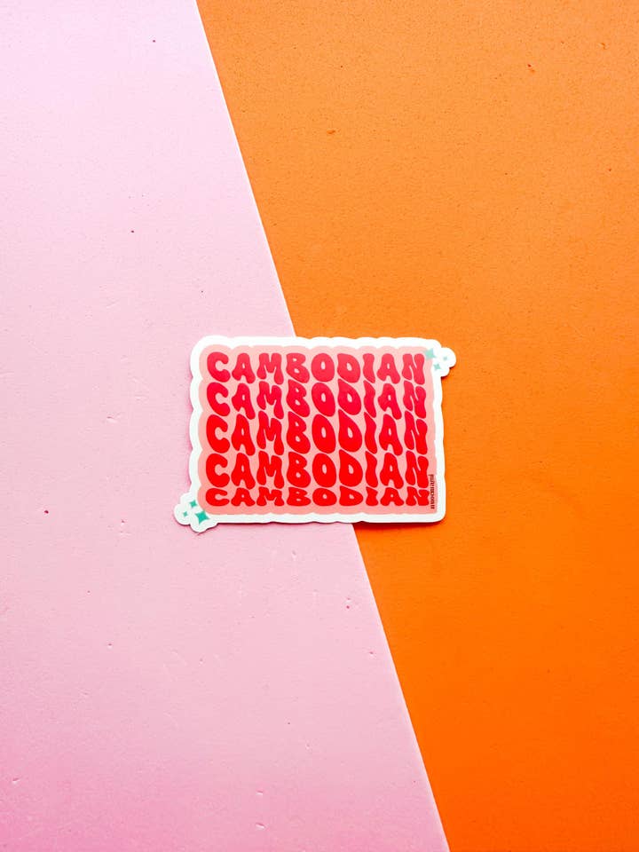 Cambodian Vinyl Sticker for wholesale by Nuoc Mami