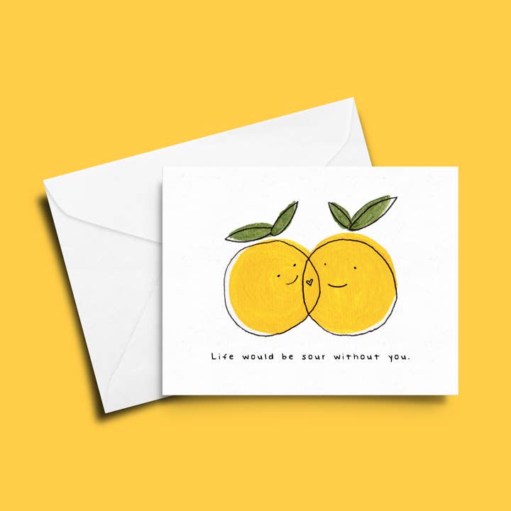 Citron Calamansi Love Gratulationskort för wholesale av Petty Party