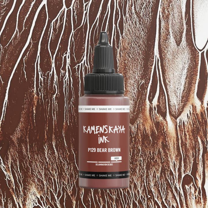Delaminating Alcohol Ink P-129 'Bear brown' for wholesale by KAMENSKAYA