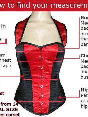 Steel Boned Underbust Corset with Maid Skirt Costume for wholesale by corsettery