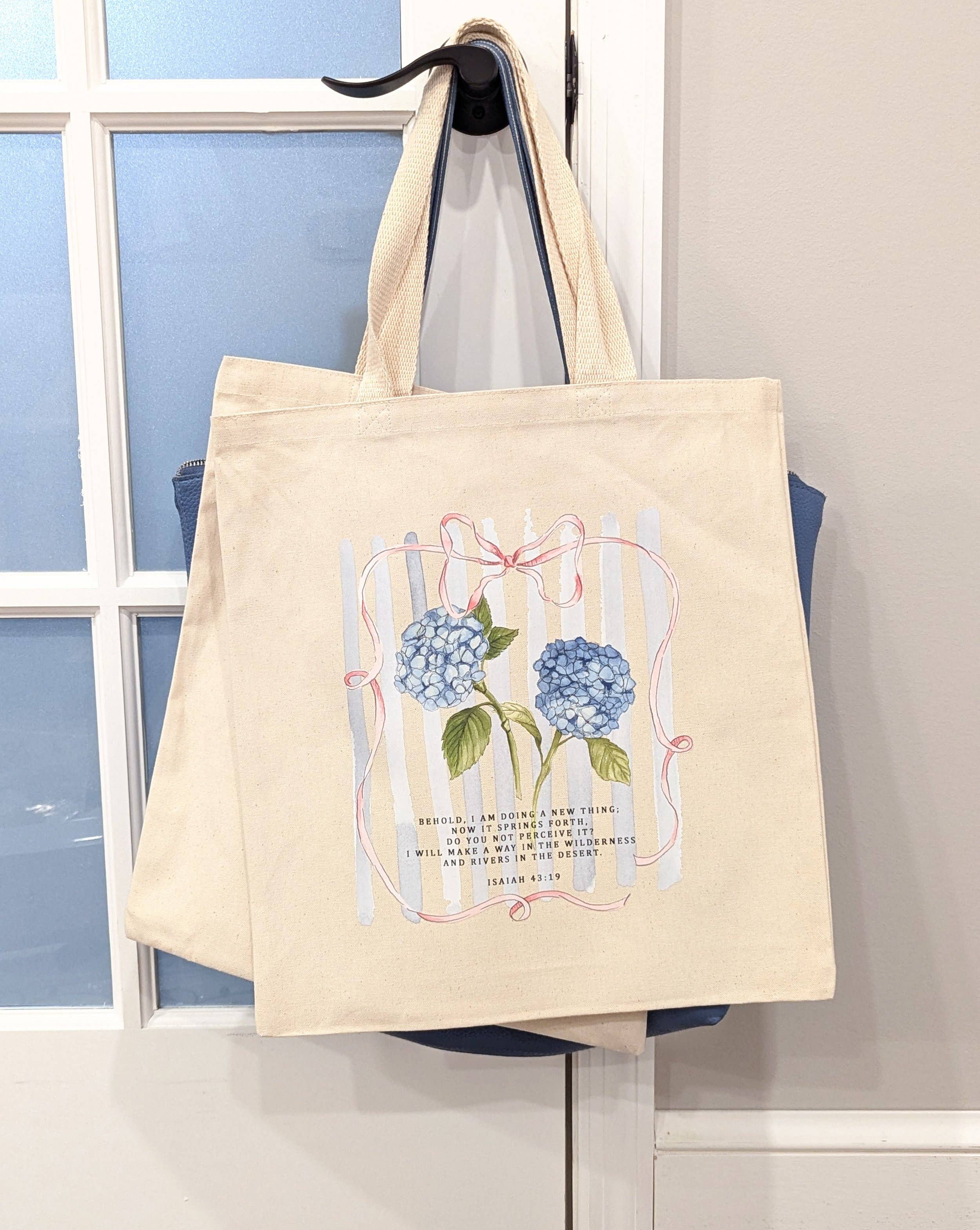 Grace Notes Ltd. - Christian Art and Gifts - Wholesale Tote Bag - Women's - Hydrangea Tote Bag1