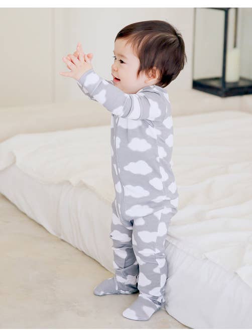 Vaenait Baby - Wholesale Bodysuit (Footed) - Baby - Modal Baby Boys Girls Cloud Baby Footie Onesie16