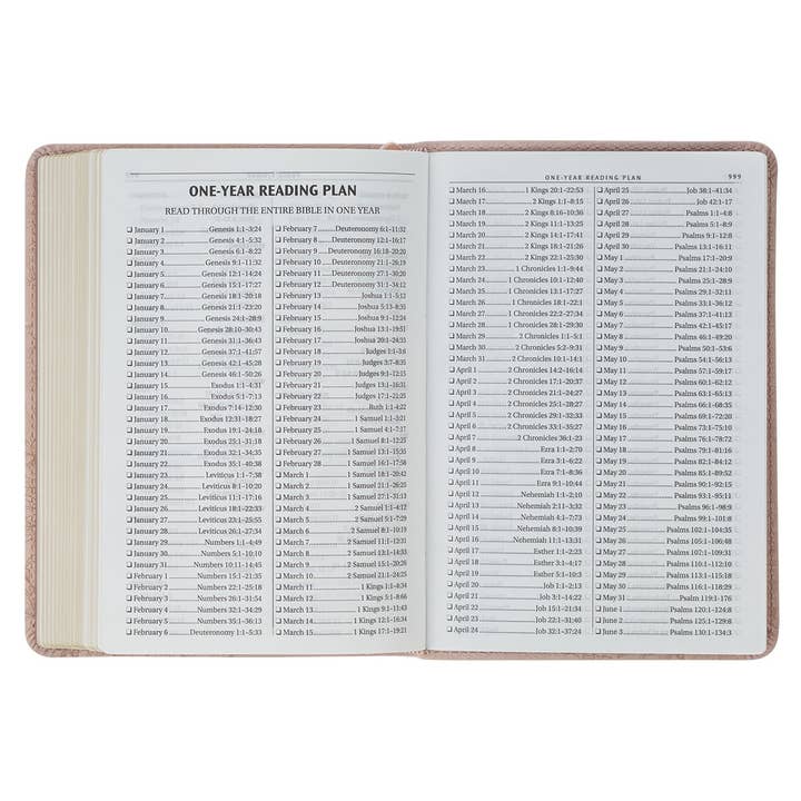 Christian Art Gifts - Wholesale Religion - KJV Bible Compact Faux Leather, Pink 20256