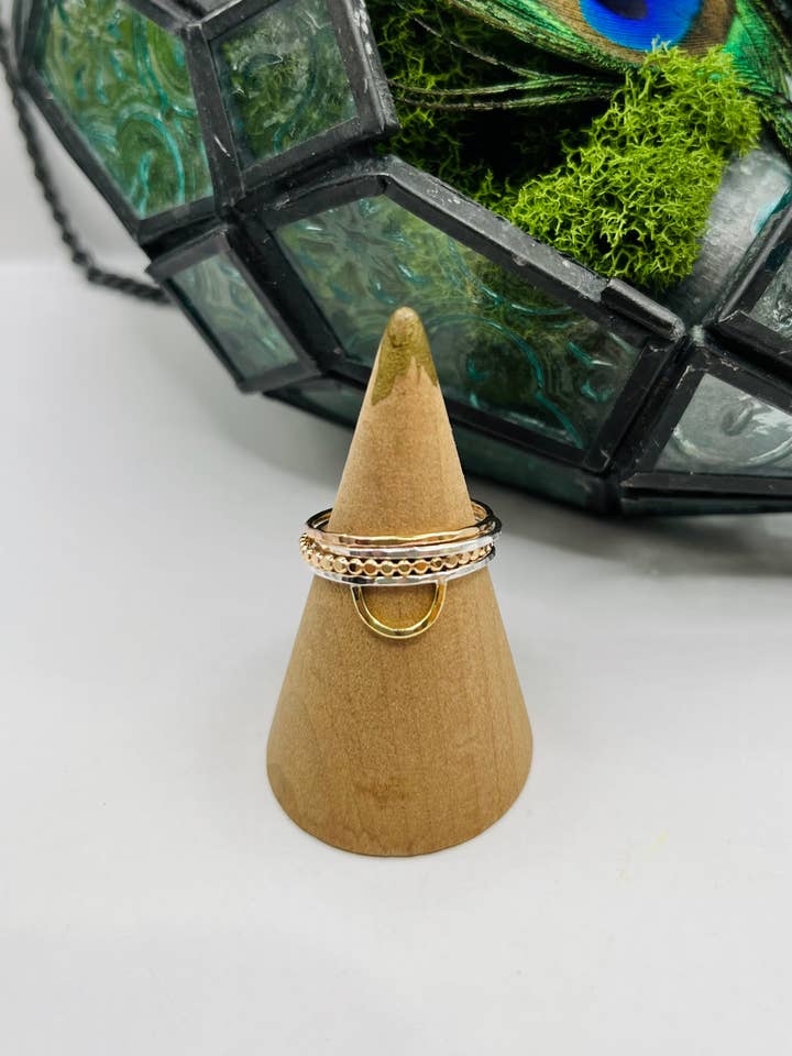 DOTTIE Sterling Silver Dot Stacking Ring for wholesale by Rachel Renee Jewelry