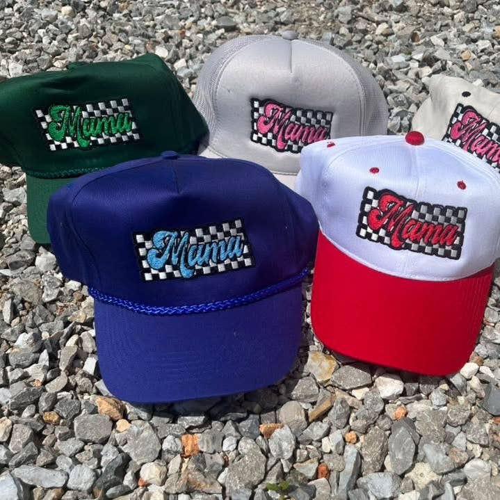 Boné Trucker Bordado Xadrez Mama por atacado de Diva Bling By Jenn