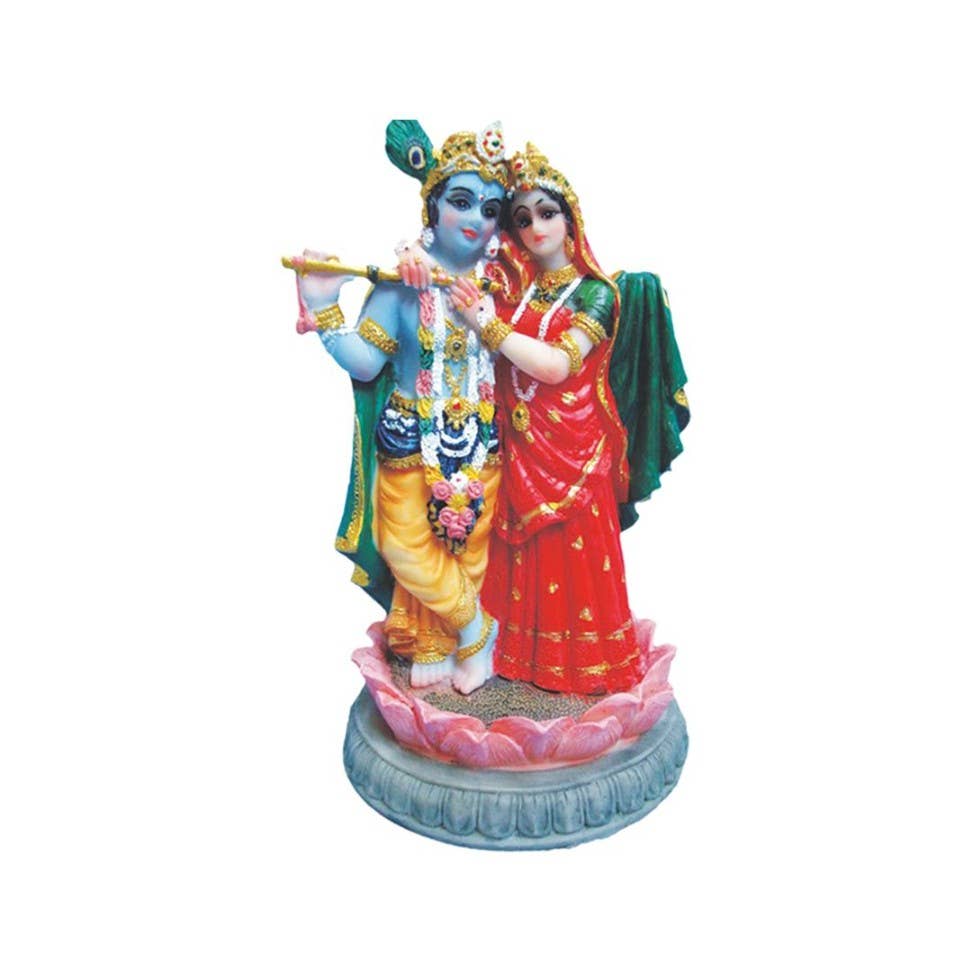 Ancientveda - Wholesale Decorative Figurine - Radha Krishna Figurine Statue ( 5” )