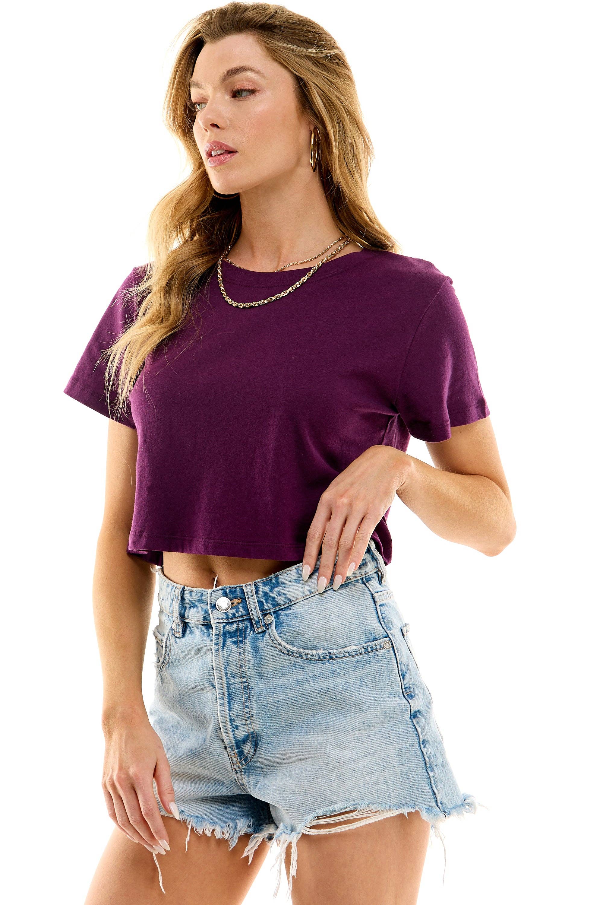 LOVING PEOPLE - Wholesale T-Shirt - Women's - Premium Cotton Crop Tees194