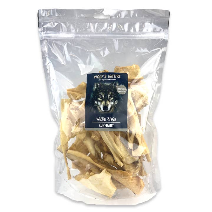 Lucky-Pet Handels- und Produktions GmbH - Wholesale Pet Treats - Dog - Wolf's Nature Wild Goat - Scalp 250 g1
