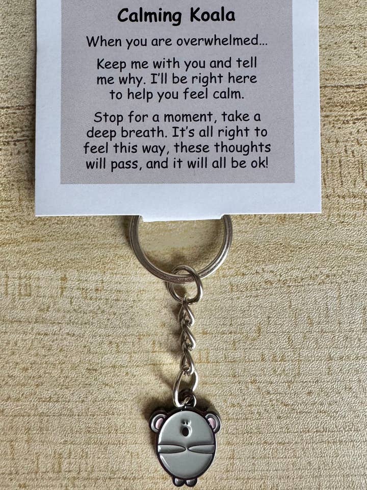 Calming Koala Keychain for wholesale by Little Joys