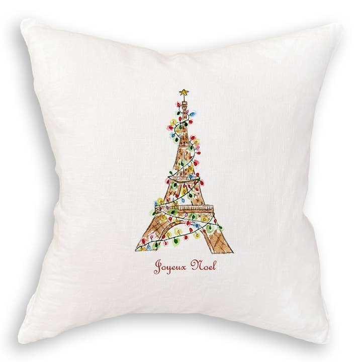 French Graffiti - Wholesale Tea Towel - Eiffel Tower with Christmas Lights11
