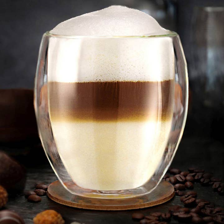 Creano – wholesale Kaffe-/Tékopp – Värmeglas glödlampa 400 ml; set om 2