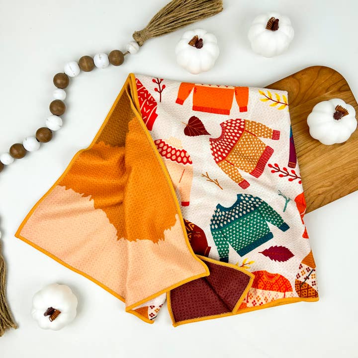 Autunno e Ringraziamento - Asciugamani bifacciali per la vendita all'ingrosso da parte di Buzzee