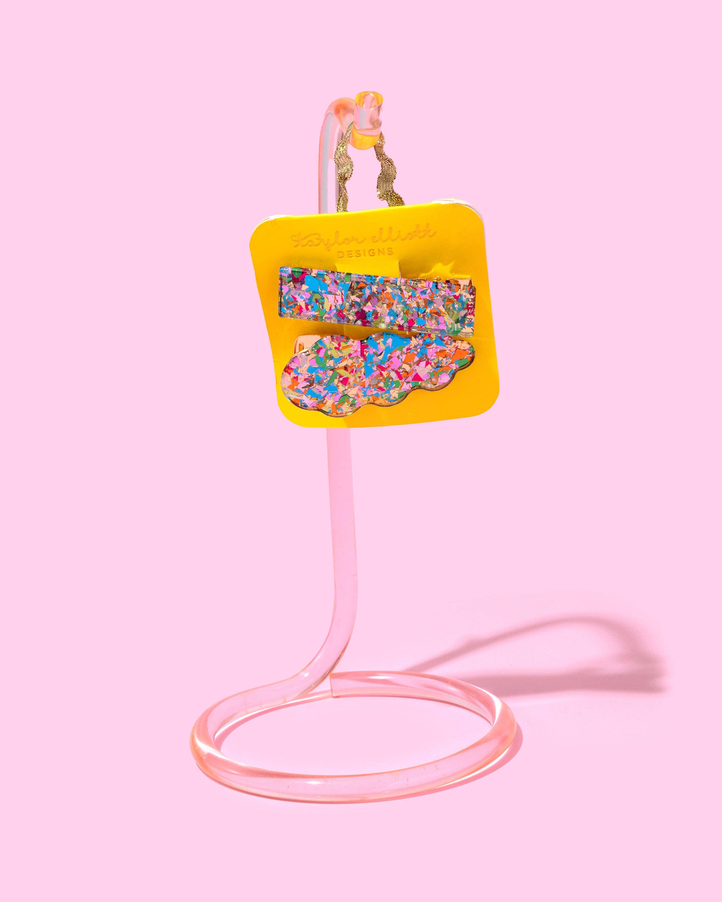 Taylor Elliott Designs - Venta al por mayor Conjunto de accesorios para el pelo - Mujer - Juego de Horquillas con Confeti Dorado - Mín. 4 (CC-24)4