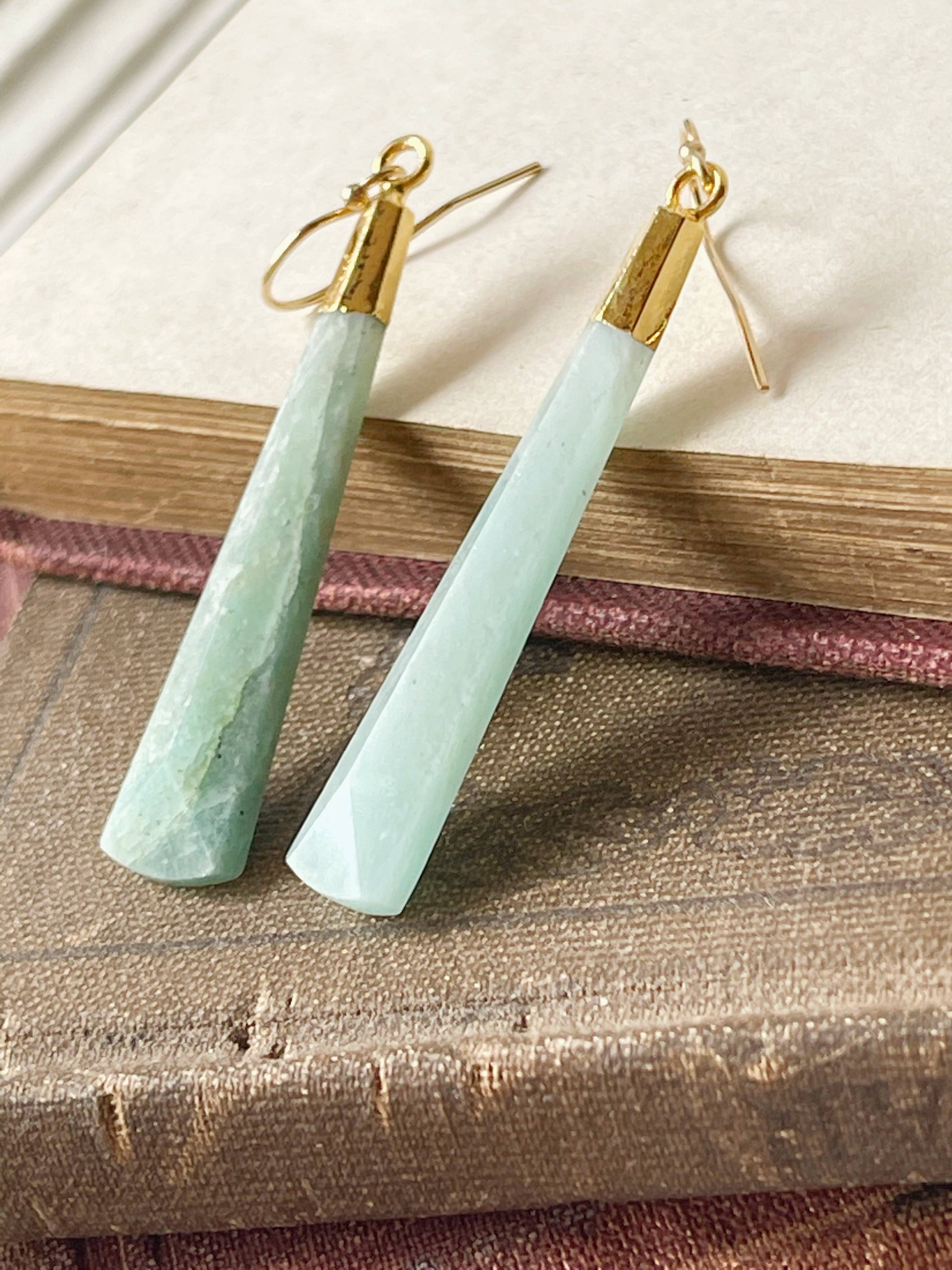 Rage Gems & Jewelry - Wholesale Hangende/ronde oorbellen - Amazoniet oorbellen4