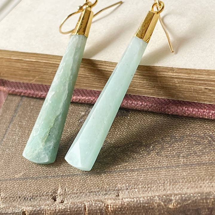 Rage Gems & Jewelry – wholesale Hängande örhängen – Amazonite Drop örhängen4