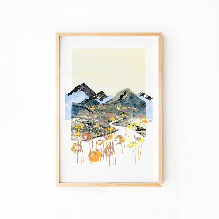 Collage de Daisy Mountain - Art Print pour la vente par Lindsey Kay Collective