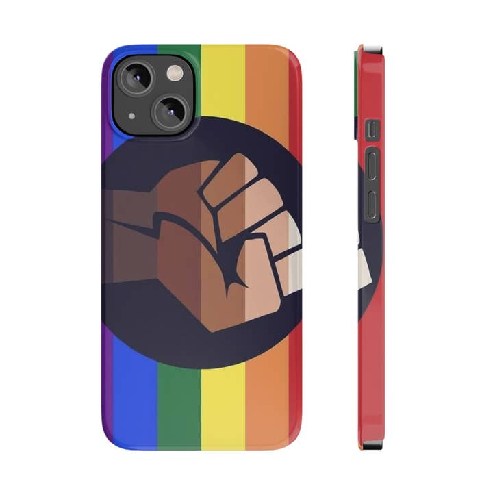 BLM X Pride Flag LGBTQ Pride Case Mate Slim telefon sager for engroshandel hos Sparkle By Asha