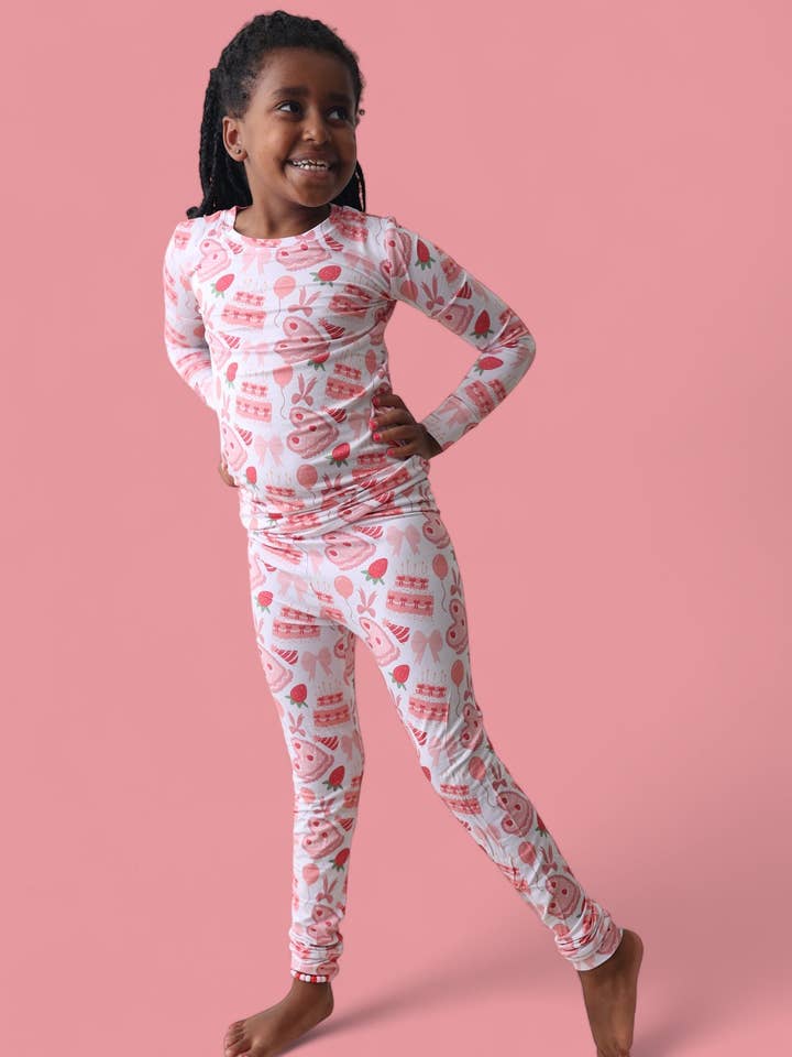 Dream Big Little Co. - Wholesale Sleepwear Set - Kids - BERRY SWEET BIRTHDAY DREAM SET21