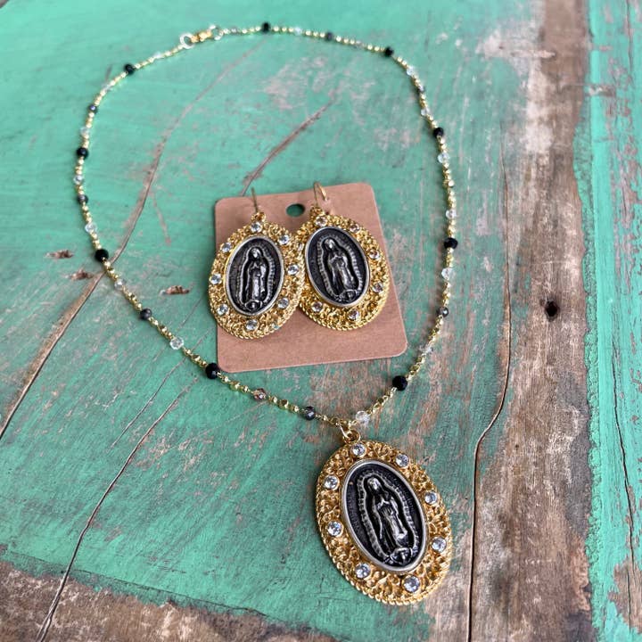 Elegant OLG CZ Necklace and Earrings for wholesale by Love and Honor Jesus LLC