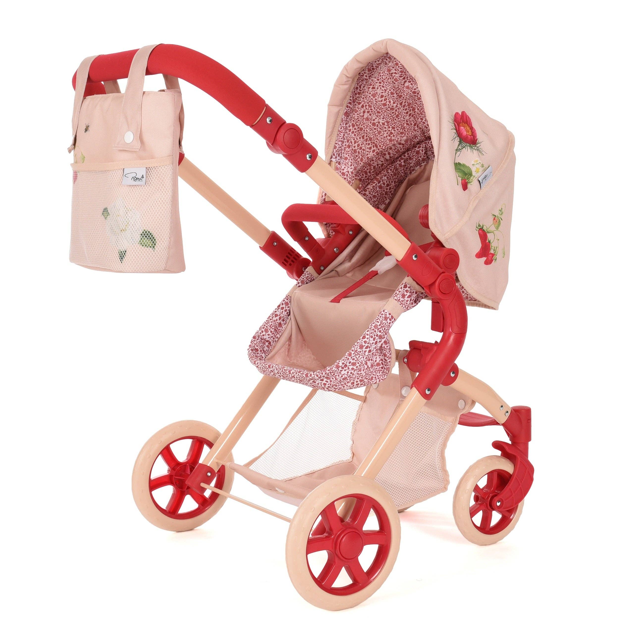 Roma - Wholesale Doll pram – Kids - Roma RHS Single Dolls Pram - Flora4