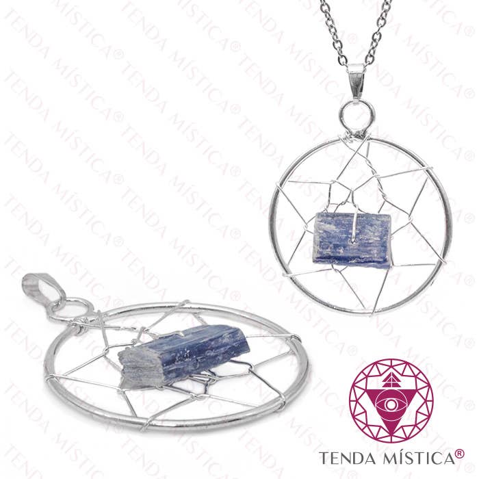 Blue Kyanite Dream Hunt Pendant for wholesale by Tenda Mística