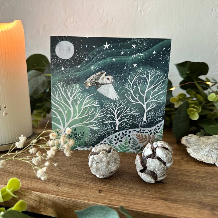 Glitter and Earth - Wholesale Season's Greetings Card - Pack of 5 winter cards5