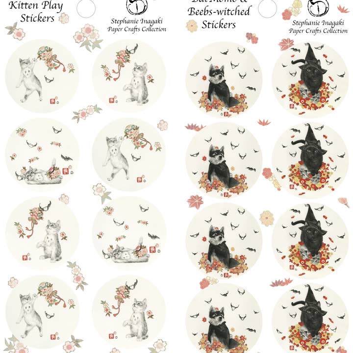 Feuilles d'autocollants Spoopy pour la vente par Stephanie Inagaki