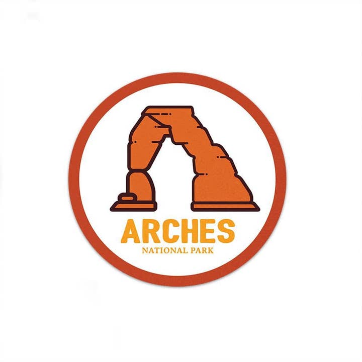 Arches National Park Sticker | National Park Decal for wholesale by Albion Mercantile Co.