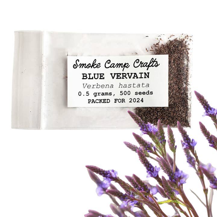 Smoke Camp Crafts - Wholesale Plant Seeds - Blue Vervain (Verbena hastata) - 0.1 grams, 100 seeds