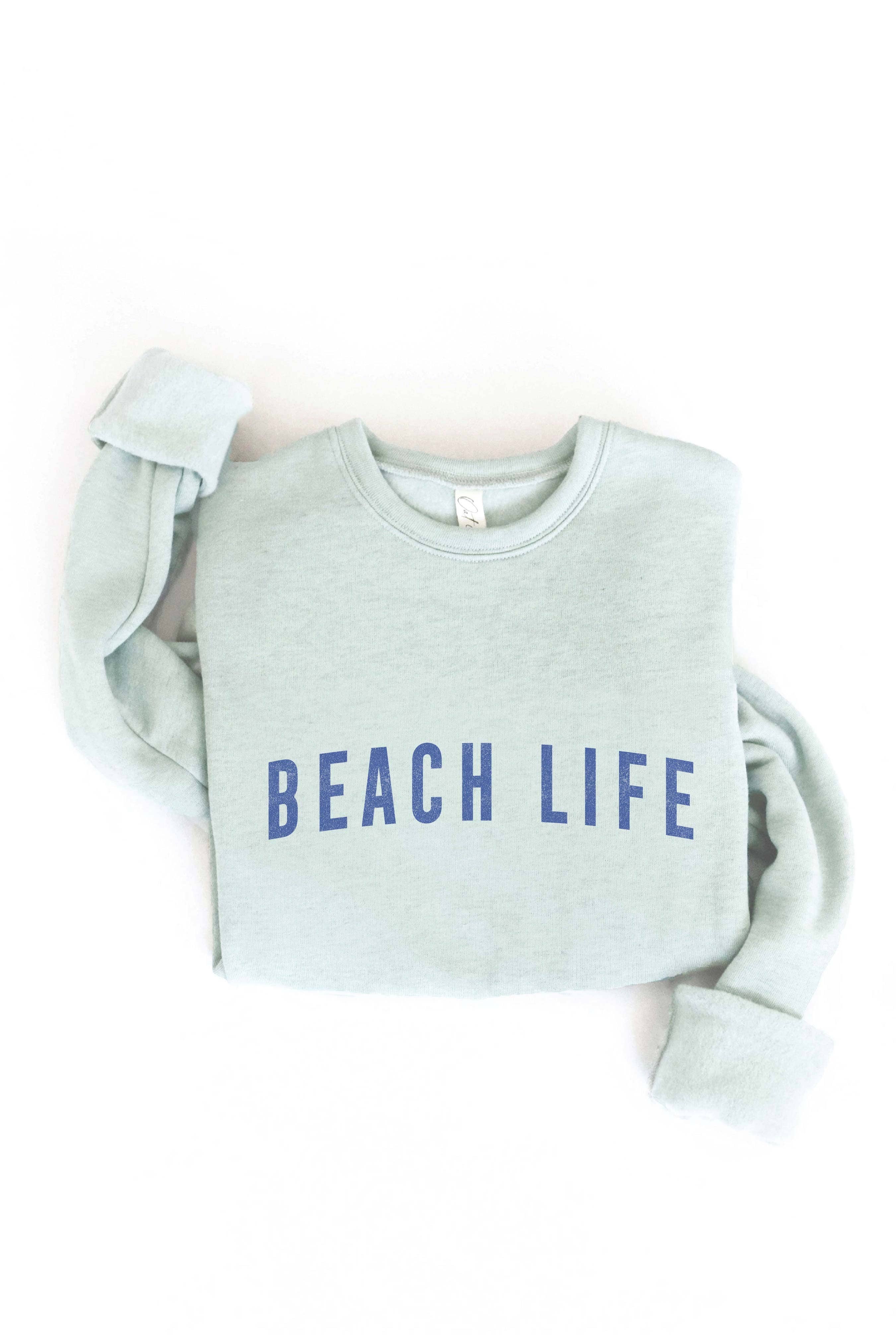 OAT COLLECTIVE - Vendita all'ingrosso Felpa stampata - Donna - Felpa con stampa BEACH LIFE6