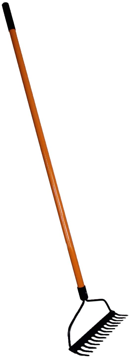 Ashman Online - Vente Outil de jardinage - Râteau à arc Ashman - Poignée robuste en fibre de verre de 56 pouces, équipée d'une poignée en caoutchouc pour une prise solide lors du travail - Résistant à la rouille8