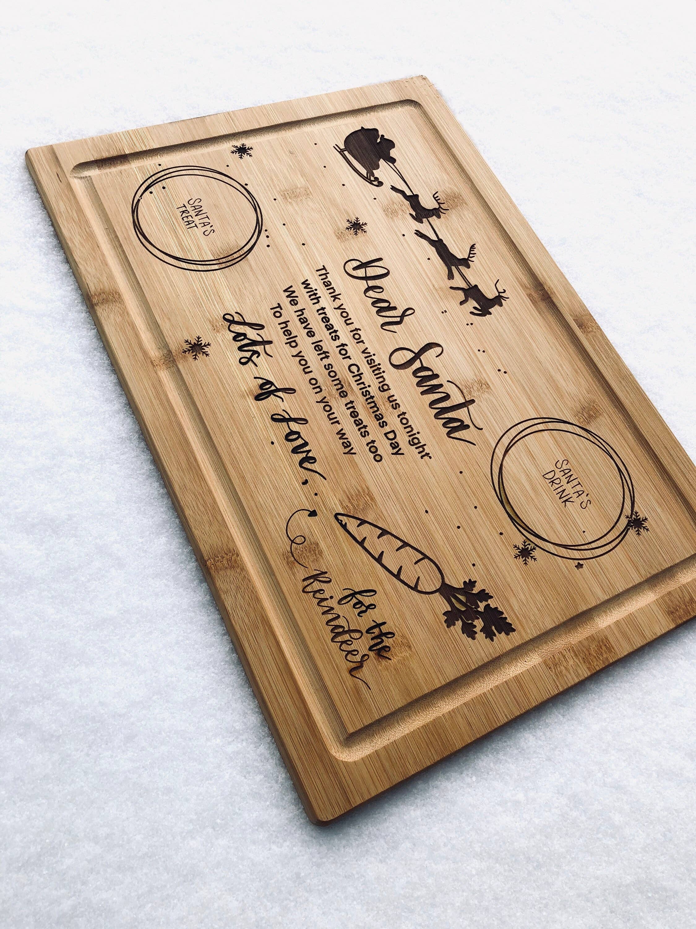 Fraser & Pine | Sweet Lavations - Wholesale Christmas Decoration - Santa Treat Tray | Santa Cookie Tray | Cookies and Milk Tray | Cookies for Santa | Christmas Eve | Christmas Tradition |2