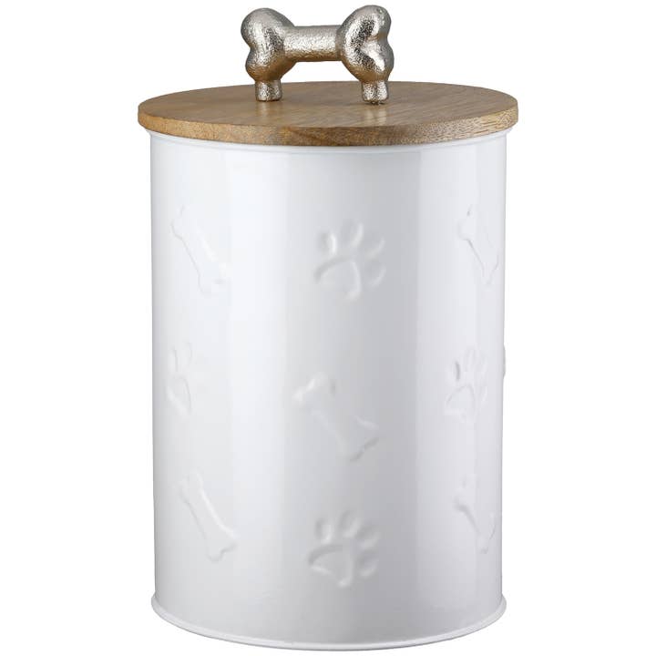 Cylindrical can treats white H. 23 cm, pack of 3 for wholesale on Faire