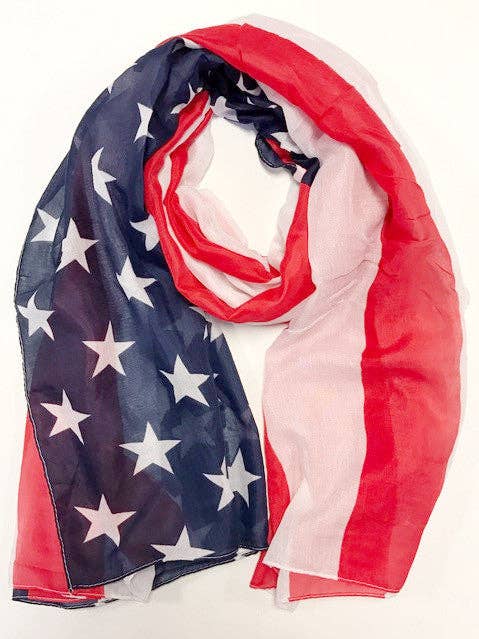MB FASHION 4th Of July American Flag Big Scarf FX 154 for wholesale by MB Fashion Wholesale