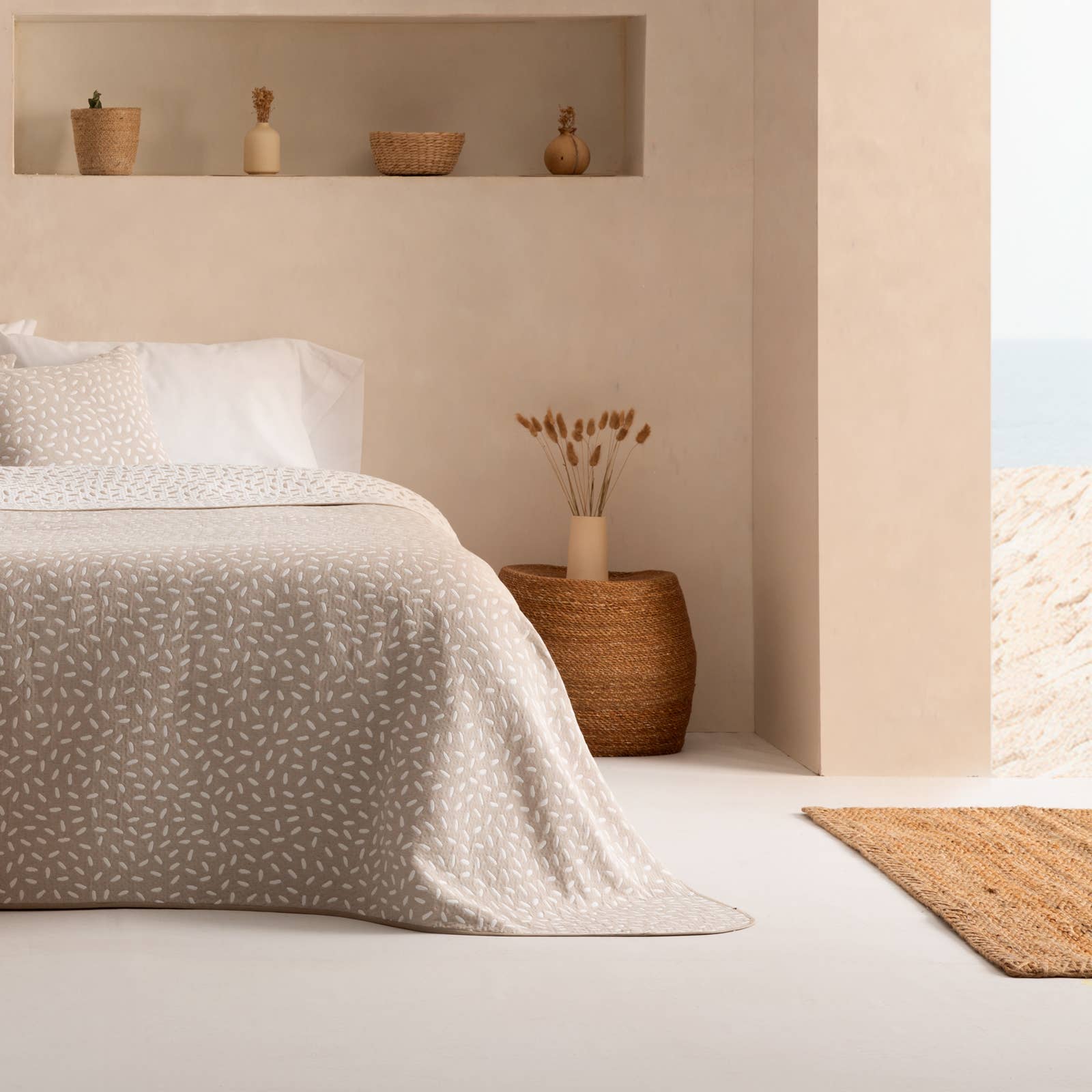 GAMUSI - Wholesale Quilt - CINTI light cotton jacquard bedspread3