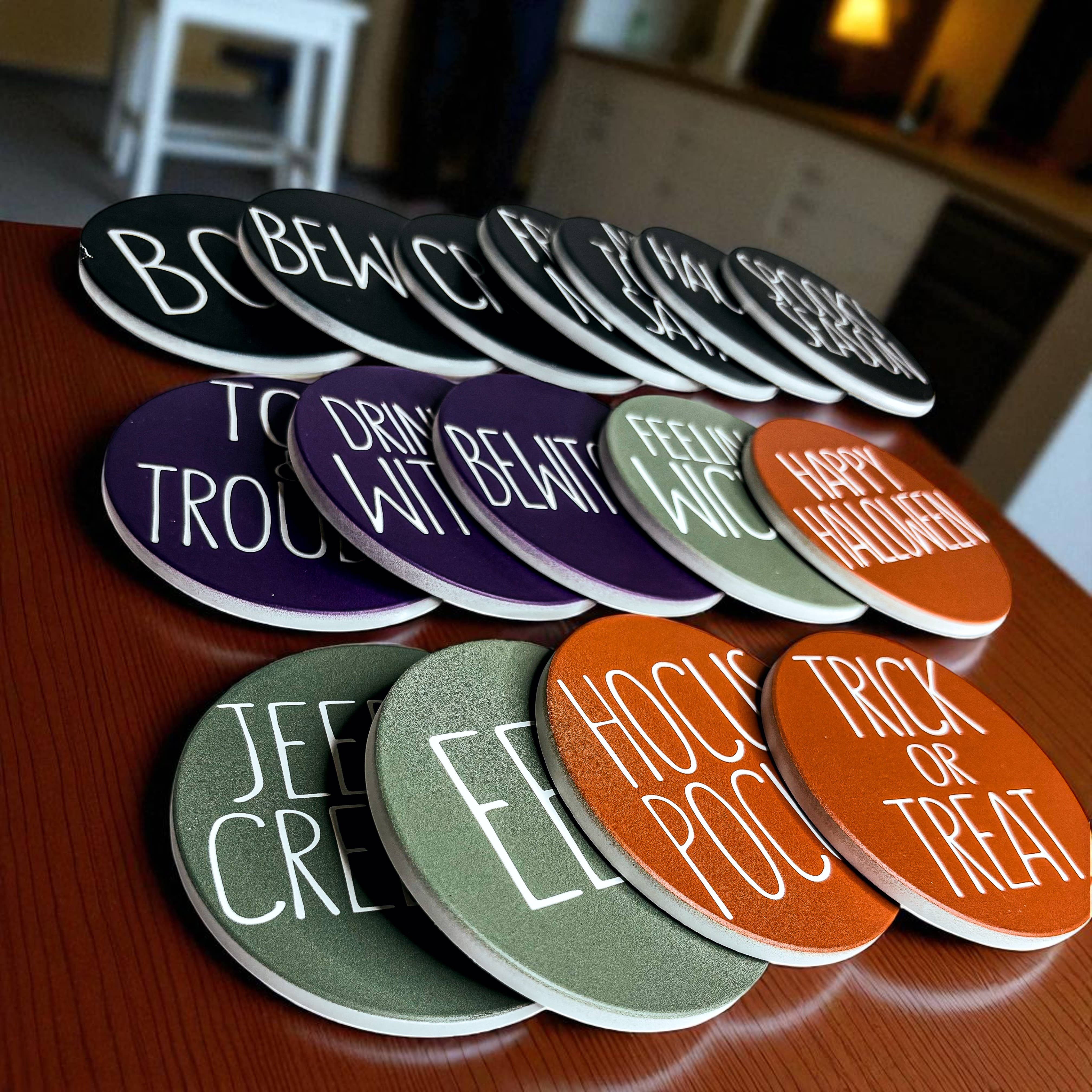 Gia Roma - Wholesale Coasters - Sale - Fall & Halloween Ceramic Coaster Sets Unique & Chic55