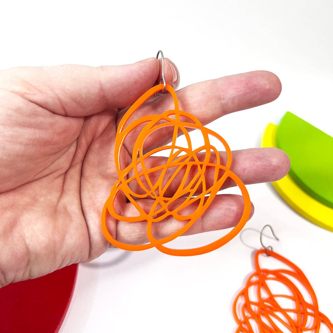 Audacious Studio - Wholesale Dangle Earrings - Scribbled Doodle Earrings13