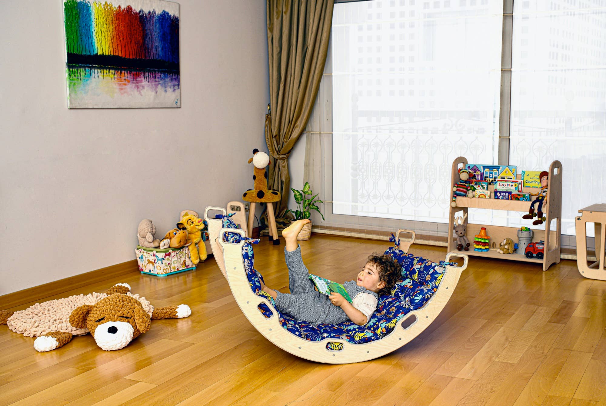 kidodido - Wholesale Wood Toy - Kids - 2 Size Montessori Baby Play Climber Set For Toddler8