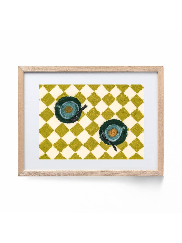 "Coffee Date" Print for wholesale by Allie Burton Art