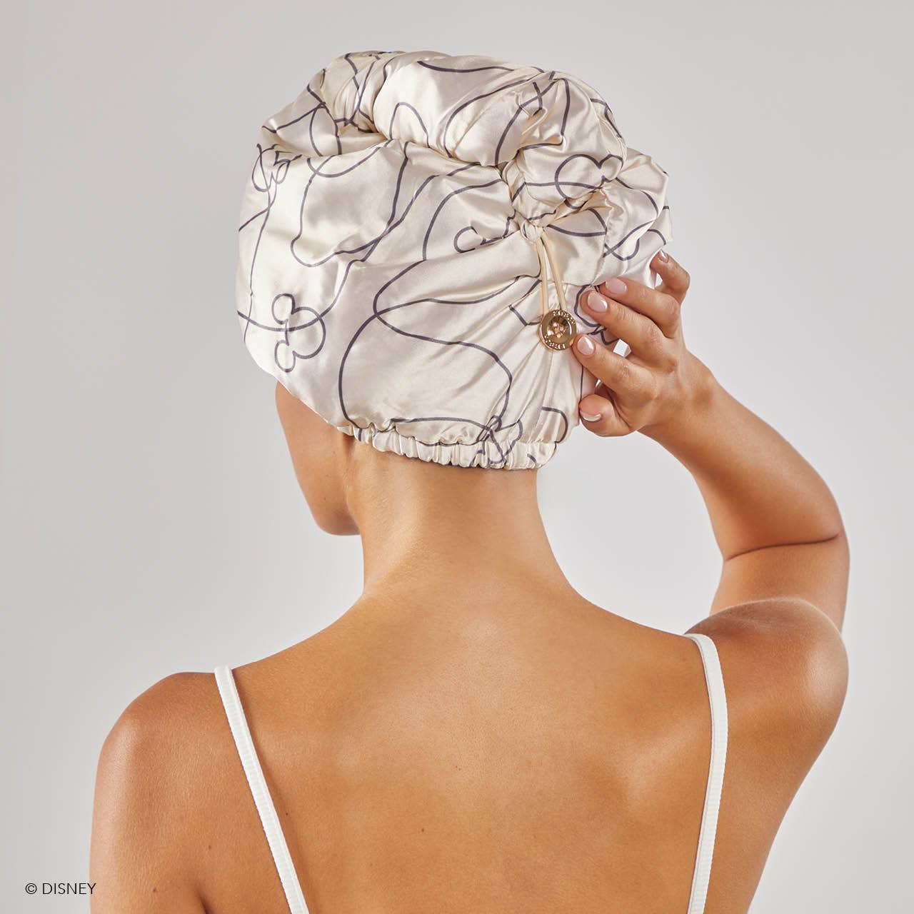 KITSCH - Wholesale Hair Towel/Wrap - Kitsch & Mickey and Minnie Satin-Wrapped Hair Towel4