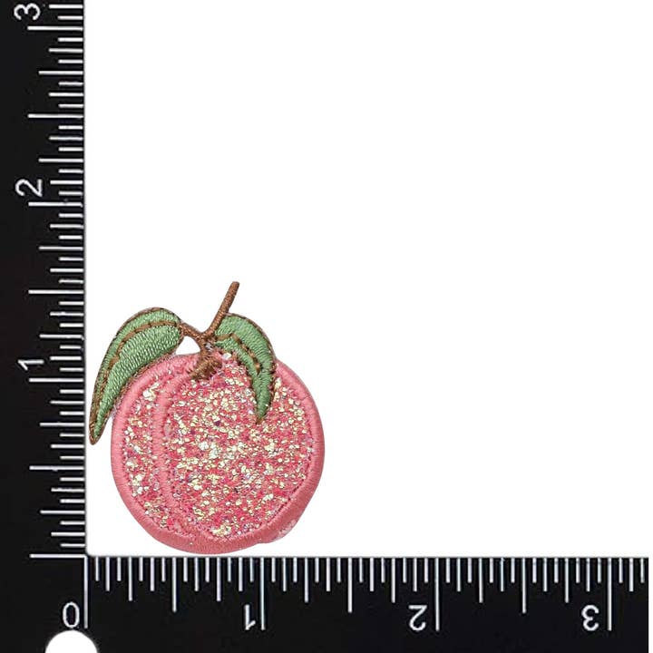 Wholesale Applique - Wholesale Patch - Peach - Glitter - Single - Shimmery Sparkle, Iron on Patch1