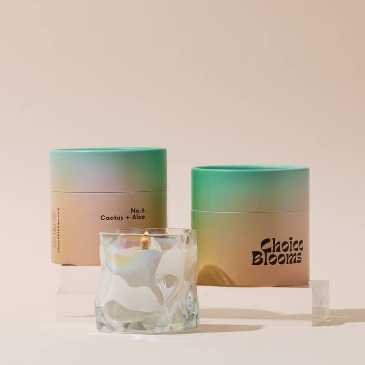 Choice Blooms - Wholesale Jar/Filled Candle - 7.2oz. No. 6 Cactus + Aloe Candle1