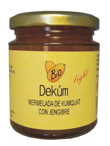Extra Bio Light Kumquatmarmelade mit Ingwer für den Großhandel von DEKÚM