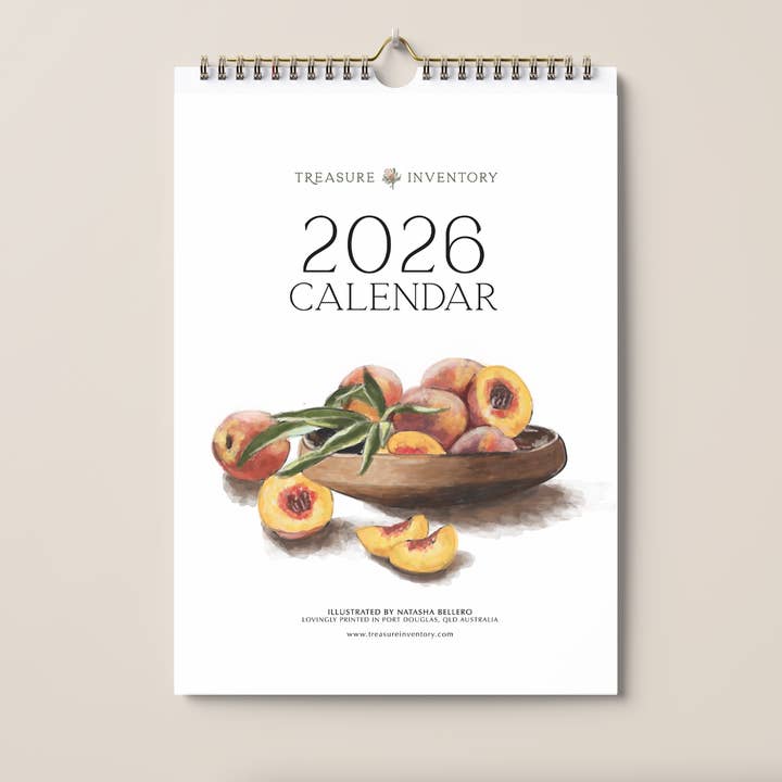 2026 Calendar | A3 | Brass Spiral Bind - 5 pack for wholesale by treasureinventory