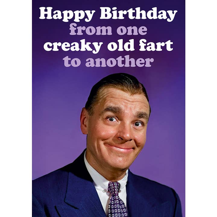 Bobangles - Wholesale Birthday card - Dean Morris Card - HB From 1 Creaky Old Fart