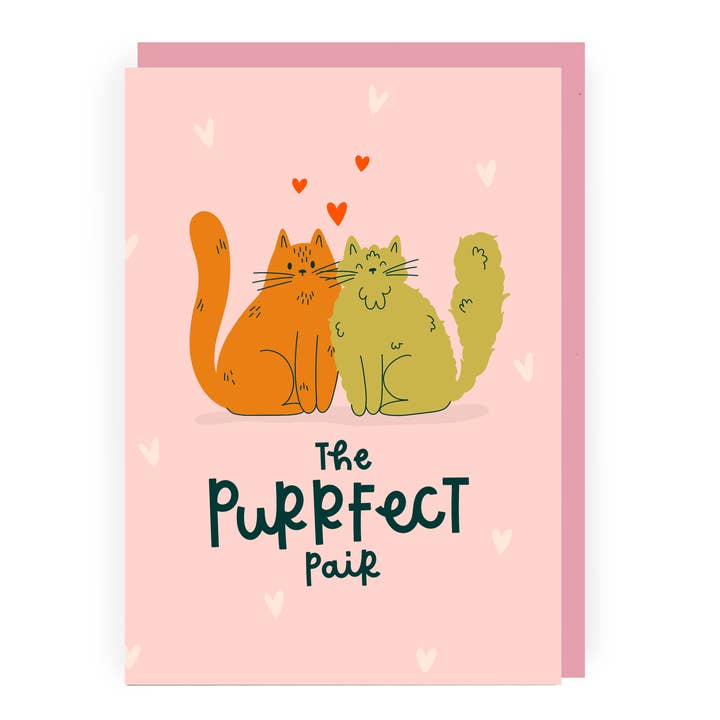 The Purrfect Pair Anniversary Card | Cat Love Card for wholesale by Abbie Imagine