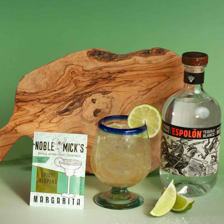 Spicy Jalapeno Margarita Single Serve Craft Cocktail for wholesale by Noble Mick's - Craft Beverage Company